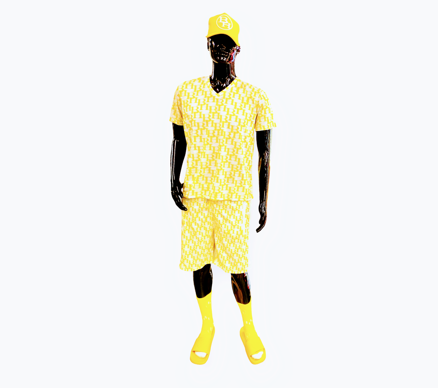 Luxury Vneck Short set