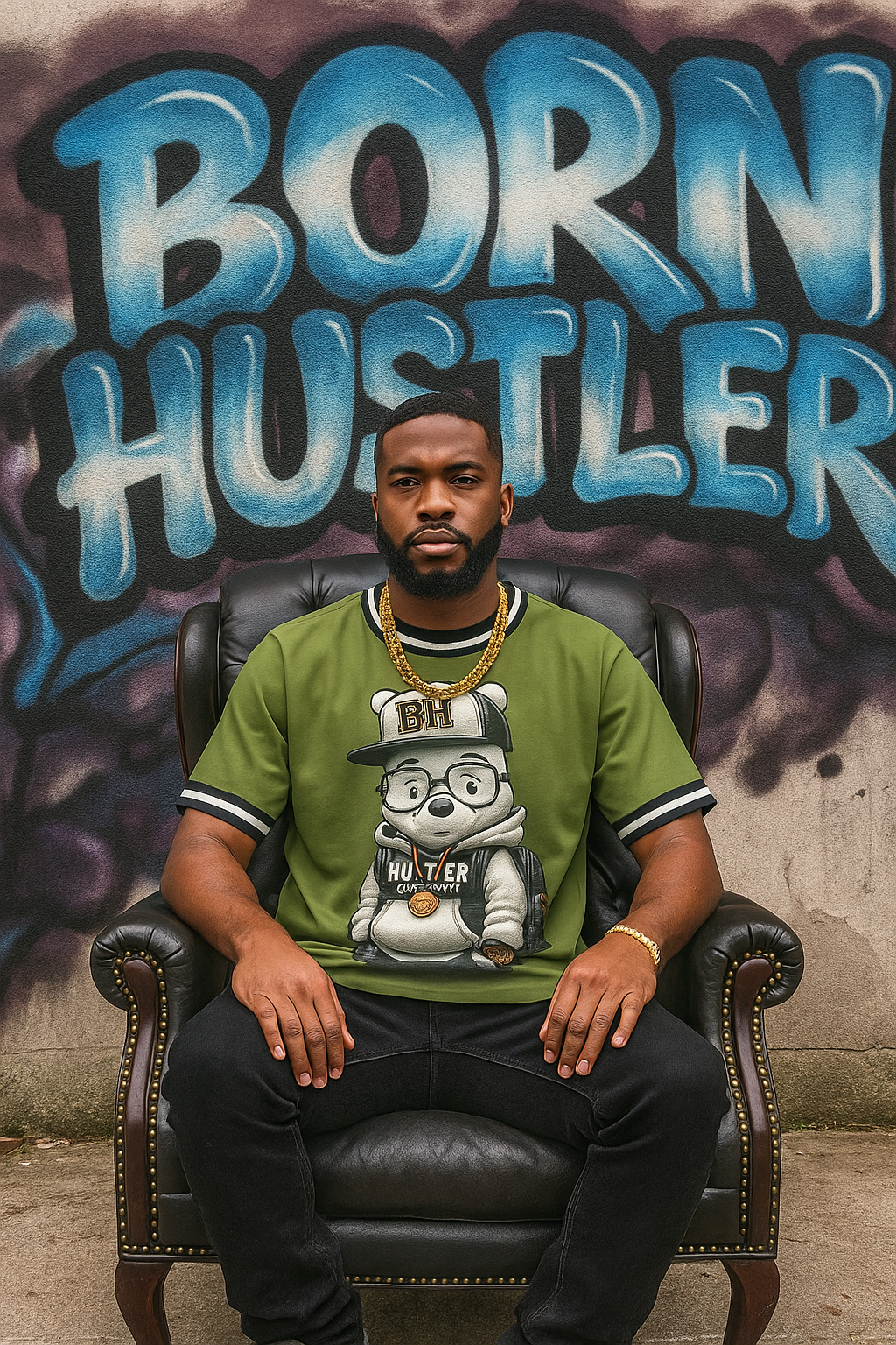Paul Pooh Hustlers University Shirt (green)