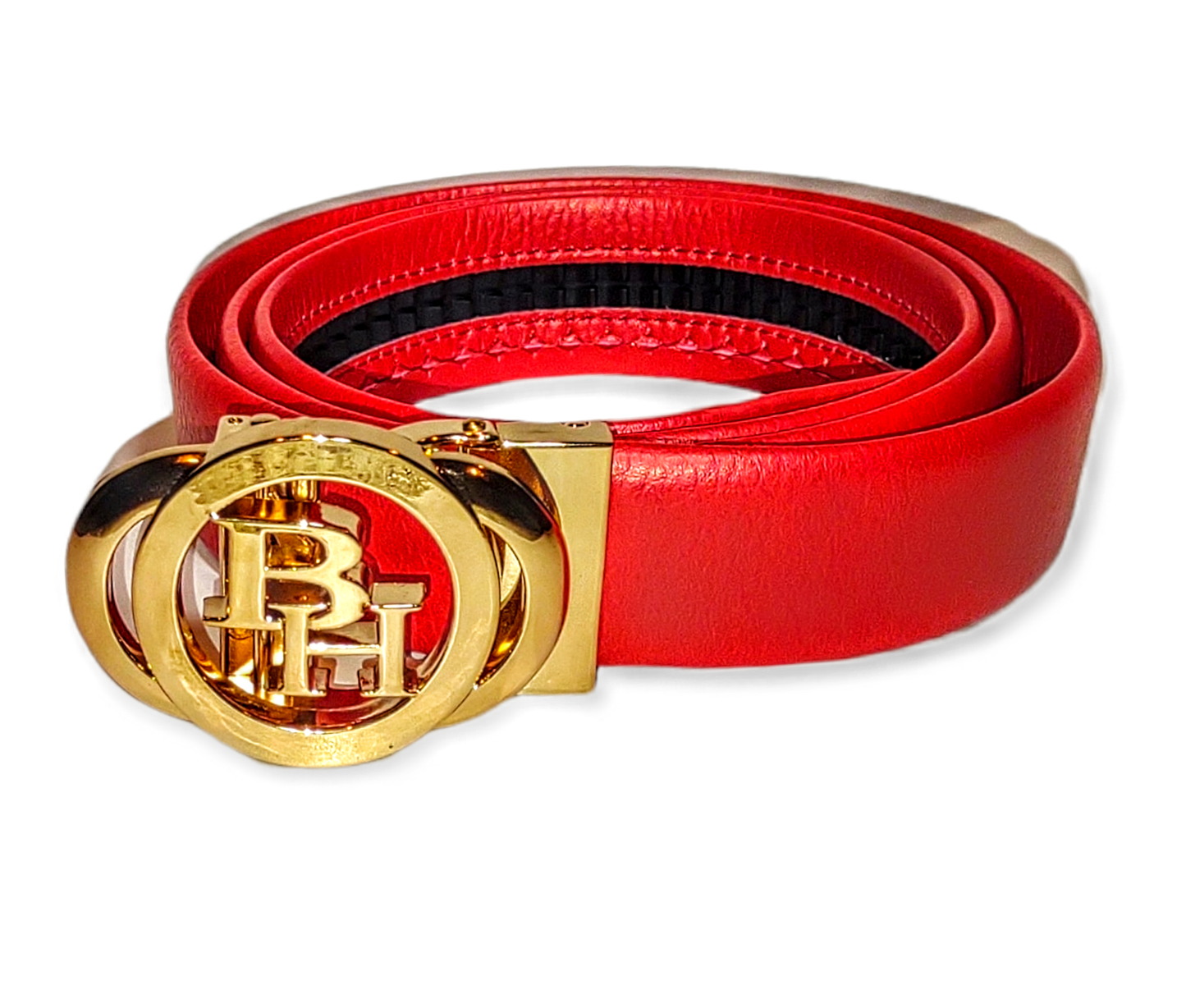 Leather logo Rachet Belts