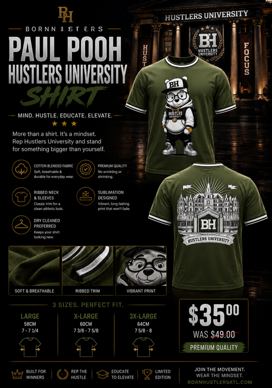 Paul Pooh Hustlers University Shirt (green)