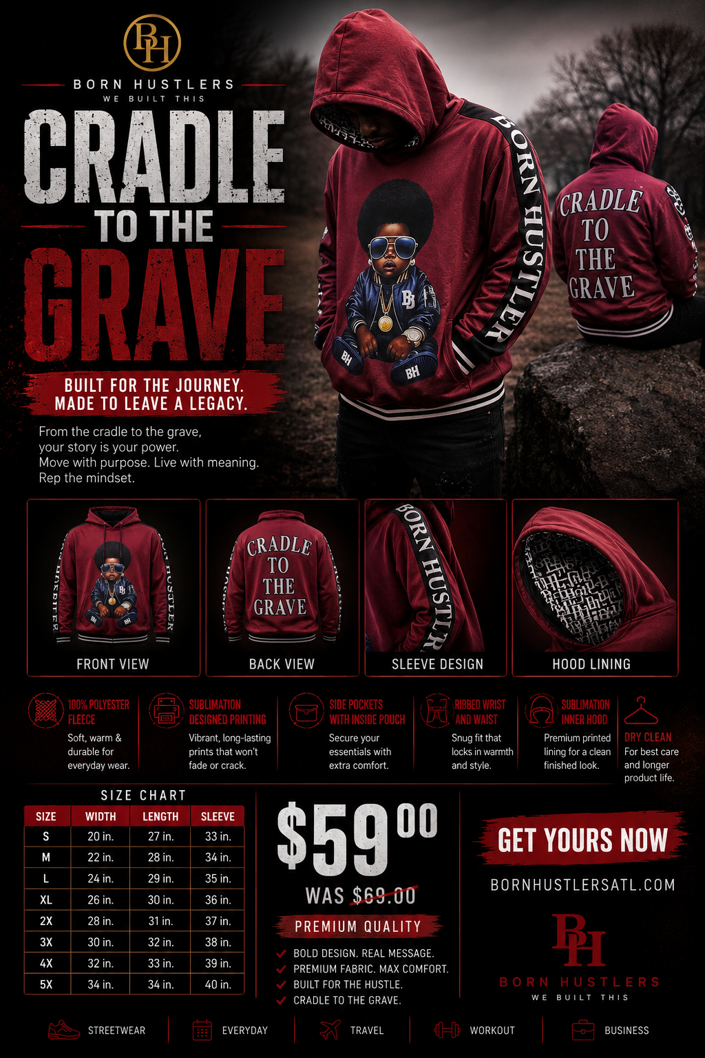 CRADLE TO the Grave Hoodie