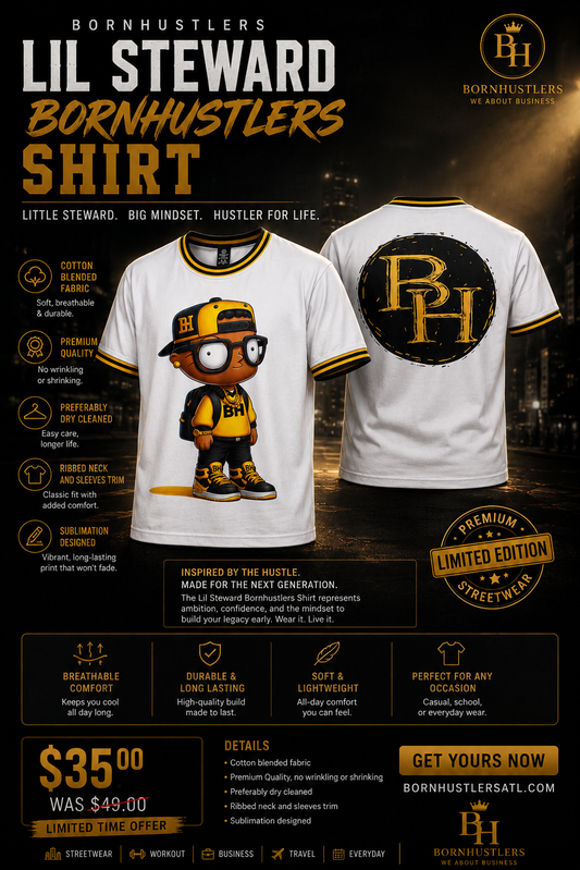 Lil Steward Bornhustlers Shirt