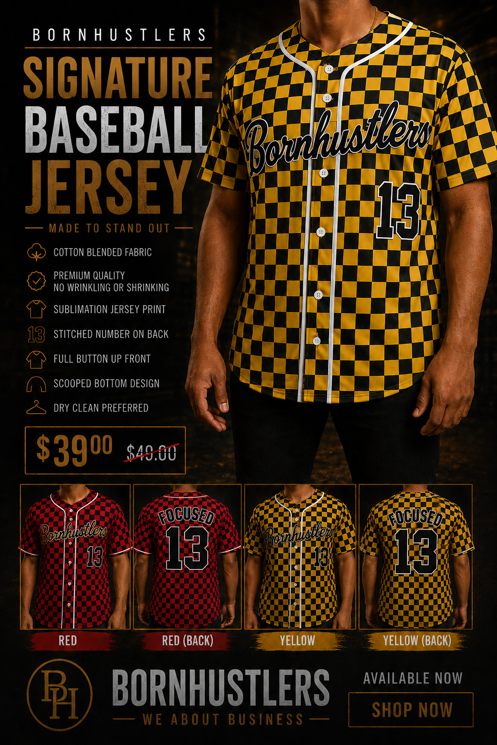 Signature Baseball Jersey