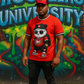 Panda Hustlers University Shirt. (Red)