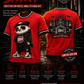 Panda Hustlers University Shirt. (Red)
