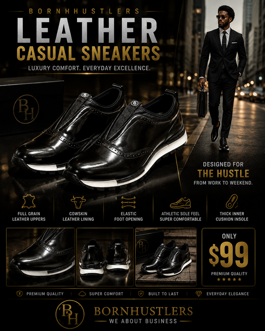 Leather Casual Sneakers